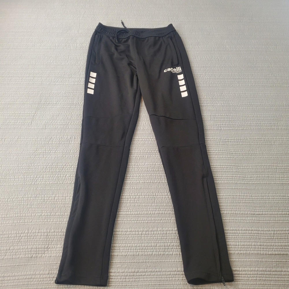 Capelli Sport Soccer Training Pants Youth XL 18-20 Black Zipper Ankle Track Pant